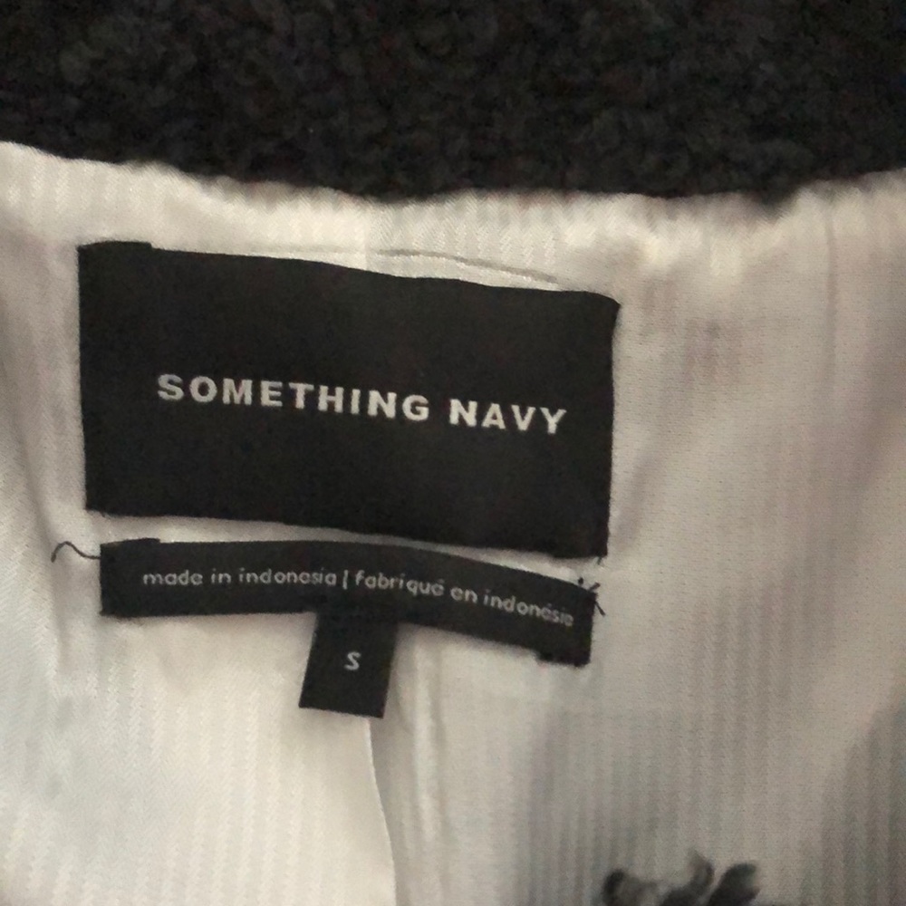 Something Navy Shearling Jacket - Picture 4 of 5